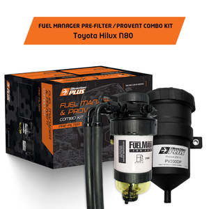 Provent Oil Separator Kits For Your 4x4: Toyota Fortuner (2015-2025) GUN 2.8L Direction Plus Fuel Manger Pre-Filter & Provent Combo Kit