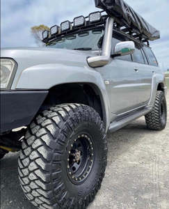 Nissan Patrol (1997-2016) TWIN GU Patrol (Y61) 4" Stainless Steel Snorkel Kit - &hellip;