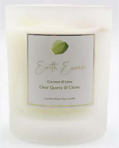 Crystal Soy Wax Candle Coconut and Lime