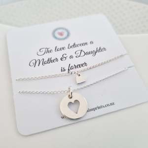 Products: Mother & Daughter Pendant set - Precious Imprints