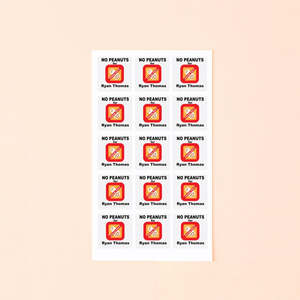 Daycare Kindy: Allergy Label Bundle