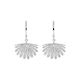 Boh Runga Fan Tail Midi Huggie Earrings Silver