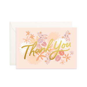 Fox Fallow: 'Thank You' Mini Greeting Card