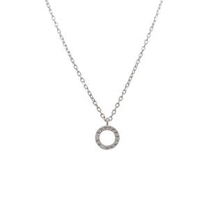 Grace: Grace 'Harmony' Petite Circle Necklace | Sterling | 45cm