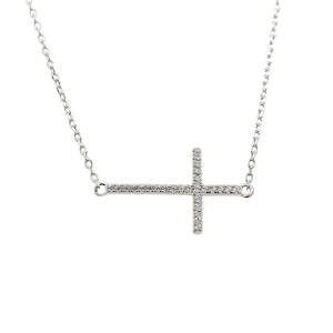Grace: Grace 'Faith' Horizontal Cross Necklace