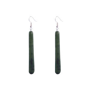 Wild at Heart Pounamu Drop Earrings | Sterling Silver