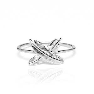 Boh Runga: Boh Runga Feather Kisses Ring | Sterling