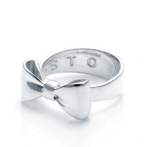 Stolen Girlfriends Club Bow Ring | Sterling Silver | Size S