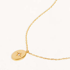 Pendants Charms: By Charlotte | Shine Your Light | 14k Soild Gold | Diamond | Necklace | 45cm