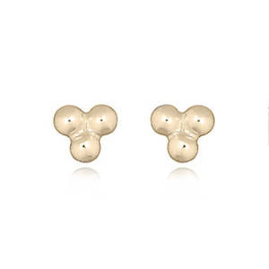 Celesti 'Gleam' Trio Dot Micro Earrings | Silver | Gold Plated