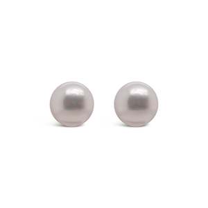 Allura 8mm Fresh Water Pearl Stud Earrings | Silver RH