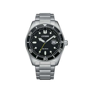 Citizen Eco-Drive Black Dial Dress Watch (43 mm)