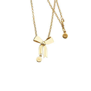 Karen Walker: Karen Walker | Bow Necklace | YG Plated