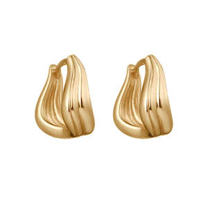 Kirstin Ash | Rise Hoops | YG Plated