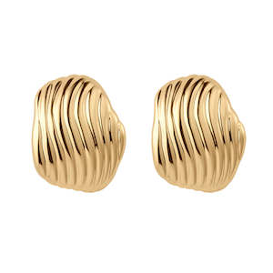 Kirstin Ash | Rise Oversized Studs | YG Plated