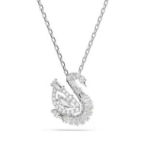 Swarovski Swan Pendant | White