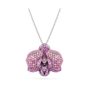 Swarovski Idyllia Pink Rhodium Plated Pendant