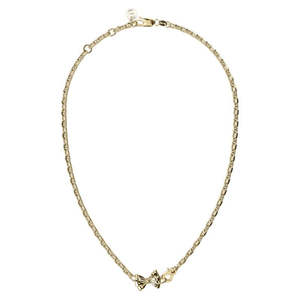 Stolen Girlfriends Club Pierced Bow Necklace – Gold Plated