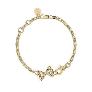 Stolen Girlfriends Club Pierced Bow Bracelet – Gold Plated