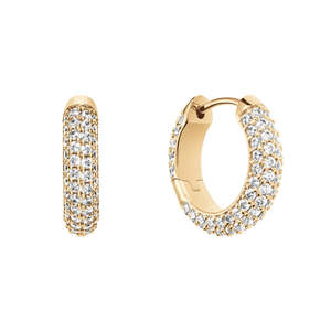 Daniel Wellington Pavé Crystal Earrings Gold