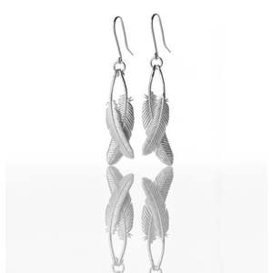 Boh Runga Duo Miromiro Feather Earrings