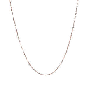 Fine Jewellery: 9k Rose Gold Cable Chain 45cm