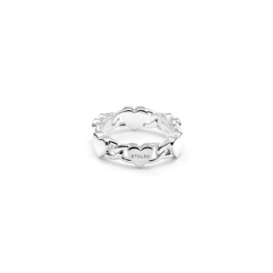 Stolen Girlfriend Club | Heavy Metal Heart | Love Chain Eternity | Ring | Size Q