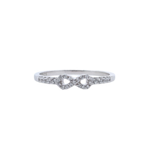 Grace 'Infinity' CZ Ring | Silver RH | Size J