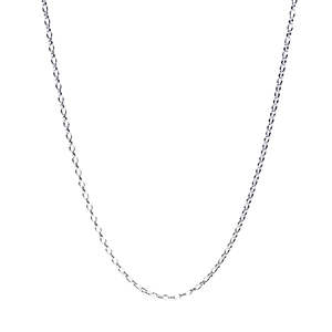 Chains: Omnia Oval Belcher Chain STG 55cm