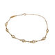 9k Yellow Gold Stationed Bezel Set Diamond Bracelet