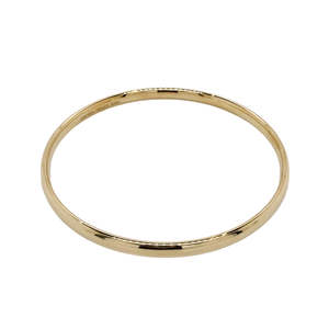 Bracelets Bangles: 9k Yellow Gold-Filled Half-Round 4.5 mm Bangle