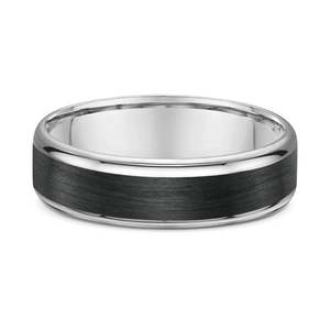 Titanium & Carbon Wedding Band (S)