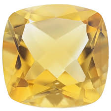 Loose Stones: 8mm Cushion Cut Loose Citrine ~ 2ct