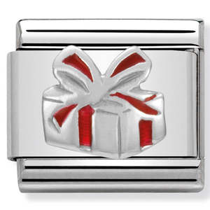 Nomination Red Gift Box 925 Silver Composable Link