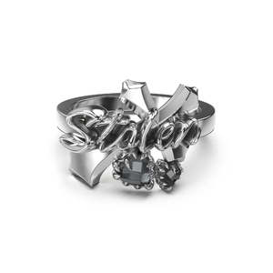 Stolen Girlfriends Club Gothic Sentimental Ring (Q)