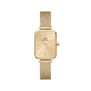 Ladies Watches: Daniel Wellington Quadro Pressed Unitone Gold Watch