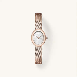 Ladies Watches: Rosefield Mini Oval Rose Gold Watch