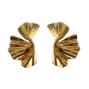 Lindi Kingi Costa Twist Earrings + Gold Plated