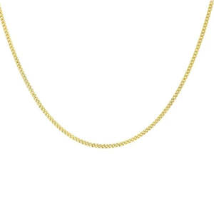 Fine Jewellery: 9k Yellow Gold Diamond Cut Curb Chain