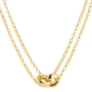 Necklaces Pendants: Najo Ensemble Necklace - Gold Plated