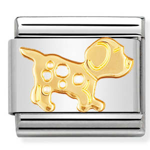 Nomination Dog 18k Gold Composable Link