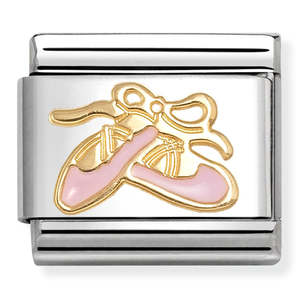 Nomination Ballet Shoe 18k Gold Composable Link