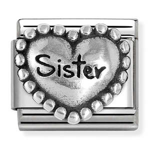 Unisex Jewellery: Nomination Sister Heart 925 Silver Composable Link