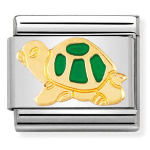 Nomination Green Tortise 18K Gold Composable Link