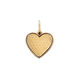 9k Heart Disc Pendant