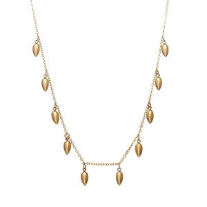 Silk & Steel Echo Necklace Gold