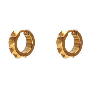 Silk & Steel Verge Sleeper Hoops Gold