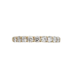 9k Yellow Gold 0.5ct Lab Grown Diamond Anniversary Band
