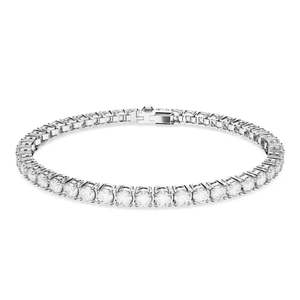Swarovski Matrix Tennis Bracelet | Medium | Rhodium Plated
