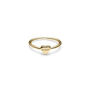 Stolen Girlfriends Club: SGC Baby Stolen Heart Gold Plated Ring